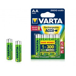 Varta Accu AA 2600 mAh Nichel Metallo Idruro 2600mAh 1.2V batteria ricaricabile 5716101404