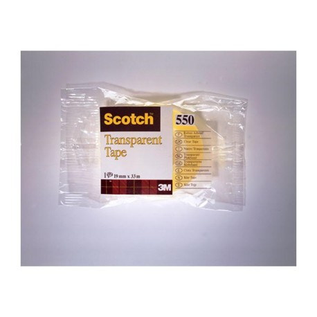 Scotch Rotolo Nastro Adesivo Trasparente Serie 550 19 mm x 33 Mt 46230A