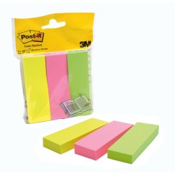 Post It 671 3 Rettangolo Verde, Rosa, Giallo 100fogli pouch autoadesiva 10383