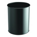 Durable Waste basket metal round 15 15L Nero cestino 3301-01