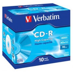 Verbatim CDR DATAL.90MIN 800MB 40X CF.10 S