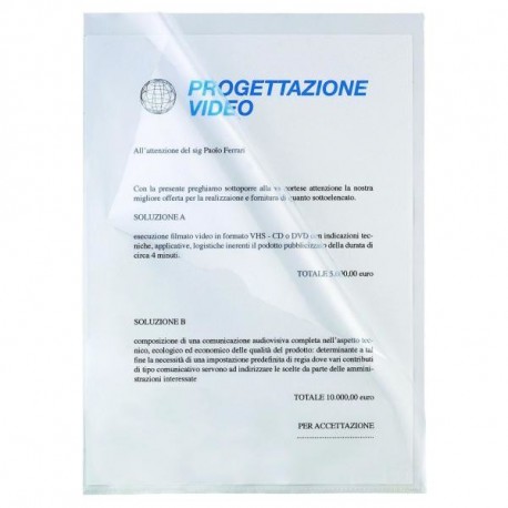 Favorit Practic 210 x 297 mm A4 Polipropilene PP 50pezzoi foglio di protezione 100460047