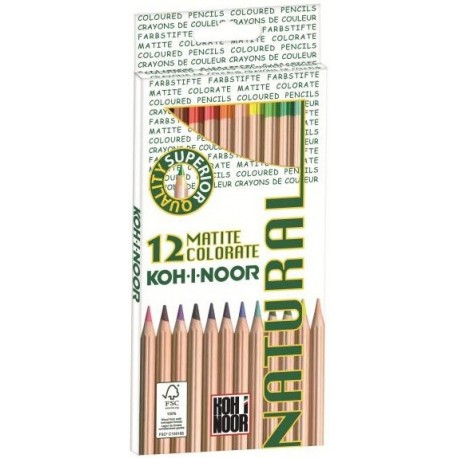 Koh I Noor Natural 12pezzoi pastello colorato DHF2136P