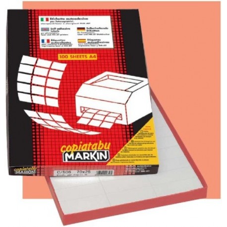 Markin 210A408 Bianco etichetta per stampante