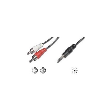 Nilox NX090703102 3m 3.5mm 2 x RCA 3.5mm Nero cavo audio