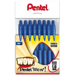 Pentel WOW Blu 8pezzoi 0X13008