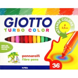 Giotto Turbo Nero, Blu, Verde, Rosa, Rosso, Viola, Giallo 36pezzoi marcatore 418000
