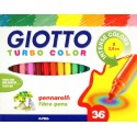 Giotto Turbo Nero, Blu, Verde, Rosa, Rosso, Viola, Giallo 36pezzoi 418000