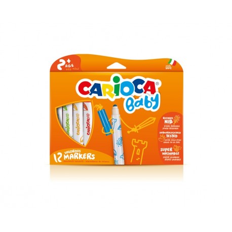 Carioca Marker 2 Extra grassetto Multicolore 12pezzoi marcatore 42814