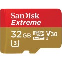 Sandisk 32GB Extreme microSDHC 32GB MicroSDHC UHS-I Classe 10 memoria flash SDSQXAF-032G-GN6MA