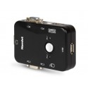 Hamlet KVM Smart Control Switch a 3 porte usb con 2 set di cavi KVM inclusi HNKVM3U