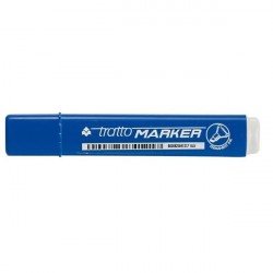 Tratto Marker Punta smussata Blu 12pezzoi marcatore permanente 840101