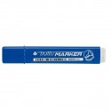 Tratto Marker Punta smussata Blu 12pezzoi marcatore permanente 840101