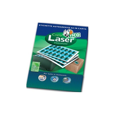 Tico Copy laser premium Bianco 2400pezzoi etichetta autoadesiva LP4W 7036