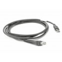Zebra CBA-U21-S07ZBR 2.1m USB EAS Nero cavo seriale