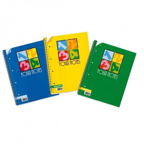 Blasetti Four Notes Multicolore quaderno per scrivere 1181