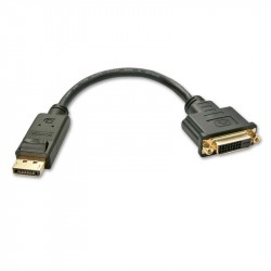 Lindy 41004 cavo e adattatore video 0,15 m DisplayPort DVI D Nero LINDY41004