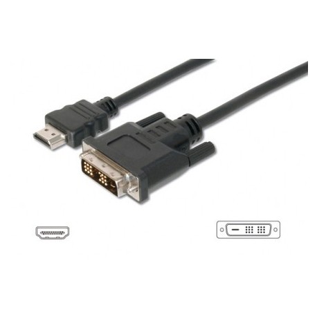 Nilox CMGLP8742 5m HDMI DVI D Nero cavo e adattatore video