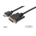 Nilox CMGLP8742 cavo e adattatore video 5 m HDMI DVI-D Nero