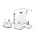 Hamlet Travel Charger Alimentatore USB da parete 4 porte con adattatori per 150 paesi XPWC420TRAV