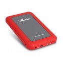 Hamlet USB 3.0 Mirror Disk box esterno per hard disk SATA 2,5 rosso HXD25U3MRD