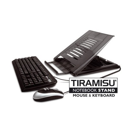 Hamlet Kit Tiramis piattaforma per Notebook con tastiera e mouse usb XTMS100KM
