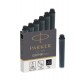 Parker 1950407 ricaricatore di penna Black 6 pcs