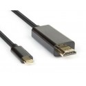 Hamlet XVAUC-HDM4K20 cavo e adattatore video 2 m USB C HDMI tipo A Standard Nero