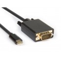 Hamlet XVAUC-VGA20 cavo e adattatore video 2 m USB C VGA D-Sub Nero