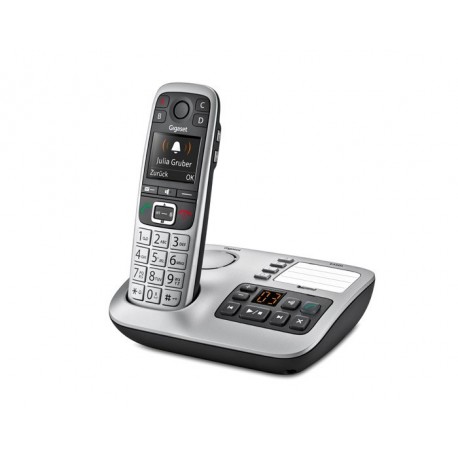 Gigaset E 560 A DECT Identificatore di chiamata Nero, Argento telefono S30852H2728K101