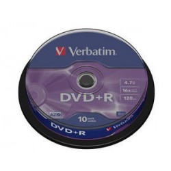 Verbatim DVD R Matt Silver 4.7GB DVD R 10pezzoi 4349810