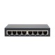 Hamlet Switch di rete a 8 porte riconoscimento automatico velocit di rete 10100 Mbps in metallo HN08S
