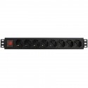 WP Europe N-PDU-I01-08 unità di distribuzione dellenergia PDU 1.5U Nero 8 presae AC