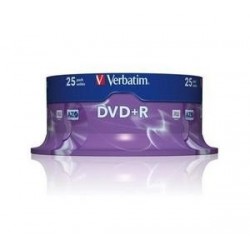 Verbatim DVD R Matt Silver 4.7GB DVD R 25pezzoi 4350025