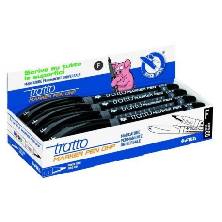 Tratto 806803 evidenziatore Nero 8 pezzoi Evidenziatori - Wireshop