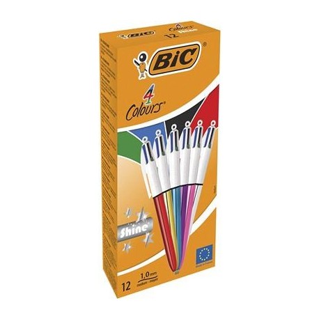 BIC CF12PENNA 4 COLOUR SHINE