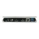 Hamlet Docking Station collega due display HDMI e DP con 4 porte usb 3.0, LAN e audio HDOCKS500C