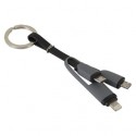 Nilox P019-RC-MLMM cavo USB Micro-USB B Micro-USB BLightning Nero, Grigio