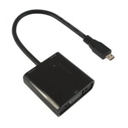 Nilox NX080200129 0.15m Micro HDMI VGA D Sub Nero cavo e adattatore video