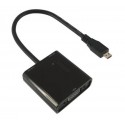 Nilox NX080200129 cavo e adattatore video 0,15 m Micro-HDMI VGA D-Sub Nero
