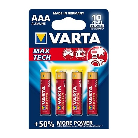 Varta Max Tech AAA 4 pack Alcalino 1,5 V 4703101404