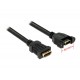 DeLOCK 0.25m 2xHDMI cavo HDMI 0,25 m HDMI tipo A Standard Nero ICOC HDMI 4PNL