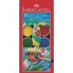 Faber Castell 125012 Blu, Verde, Rosso, Giallo pittura lavabili