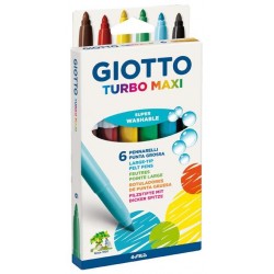 Giotto Turbo Maxi Multicolore 6pezzoi marcatore 453000