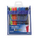 Tratto 1 Grip Nero, Blu, Ciano, Verde, Magenta, Arancione, Porpora, Rosso Twist retractable ballpoint pen 12 pezzoi 826800