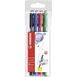 Stabilo pointMax penna tecnica Nero, Blu, Verde, Rosso 4 pezzoi 4884