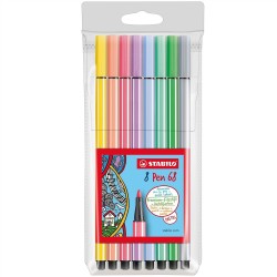 Stabilo Pen 68 8er marcatore Medio Multicolore 8 pezzoi 68801