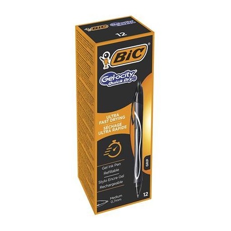 BIC CONF12 PENNE GEL OCITY QUICK NERO