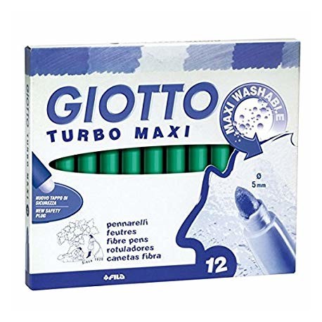 Giotto CF12 PENNARELLI TURBOMAXI VERDE CIN