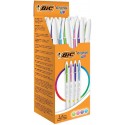 BIC Cristal Up Blu, Verde, Rosa, Porpora Clip-on retractable ballpoint pen Medio 20 pezzoi 950446